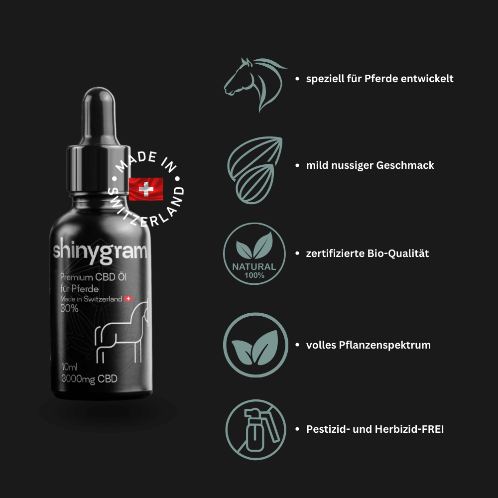 CBD Öl für Pferde 30%